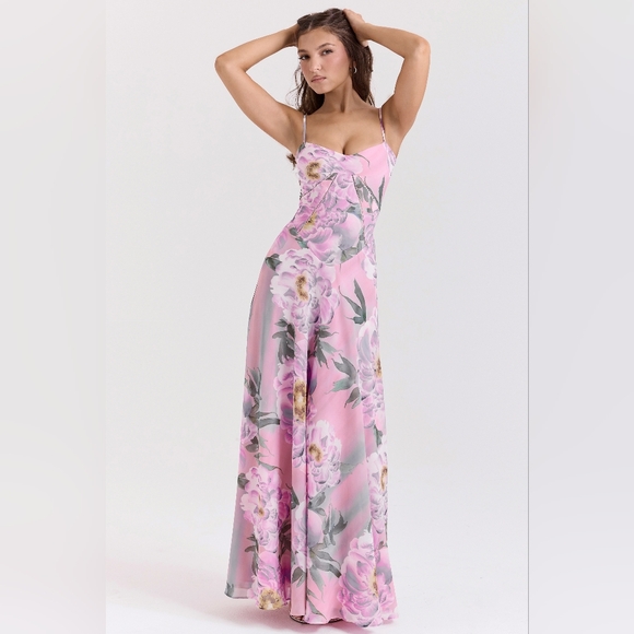 House of CB Dresses & Skirts - Pink Floral House of CB 'Seren'- XL